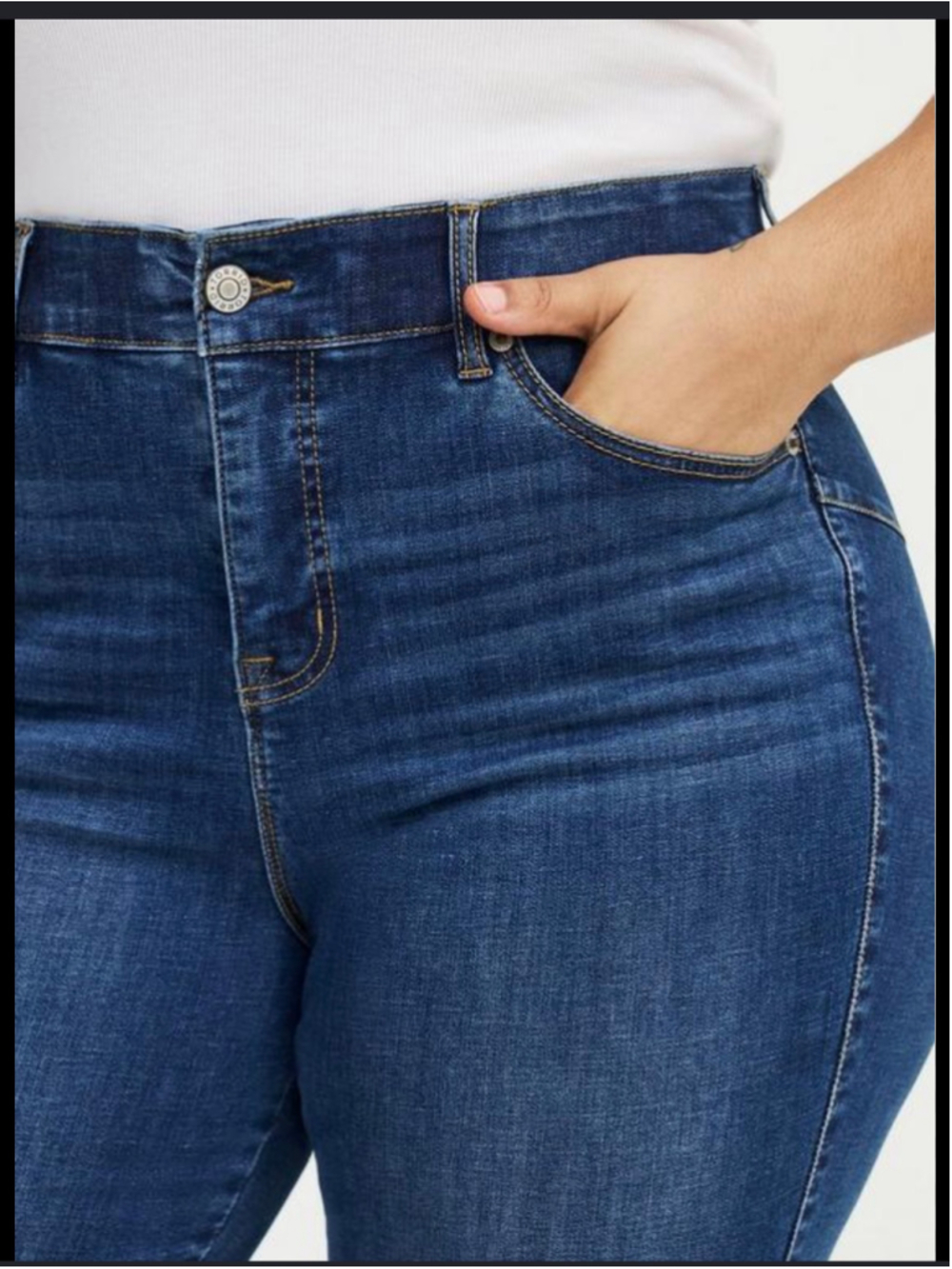 Torrid Bombshell Skinny Jeans Womens Plus Size 18 Raw Hem Ankle Premium Stretch